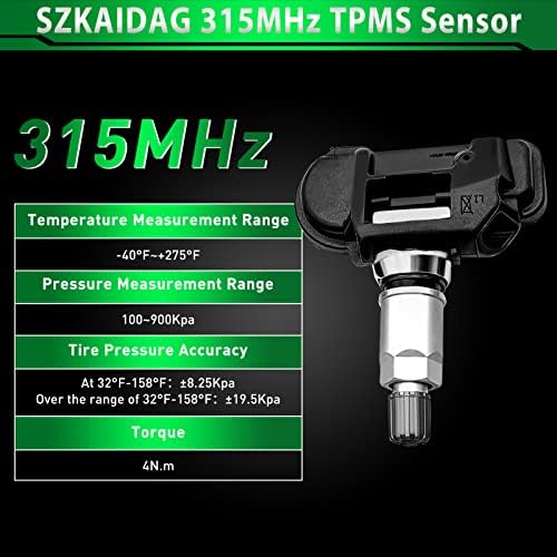 Sensor de pressão dos pneus SZKAidag A0009050030 TPMS Sensor se encaixa para: -Mercedes-Benz B250 C230-C350 C63 AMG CL550-CL63 ETC