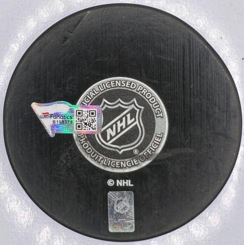 O New York Islanders Mathew Barzal assinou holograma de fanáticos por disco - Pucks autografados da NHL