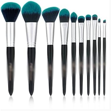 Liruxun 10 Makeup pincel Conjunto completo de pincéis de beleza ferramentas de escova de sombra ocular escova de maquiagem