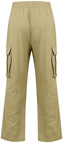 Calças de carga para homens, moda masculina relaxada Fit Fitle Cargo Pant multi -bolso calças casuais de caminhada de