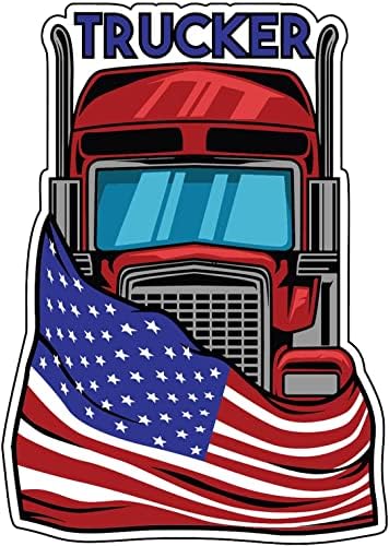 Magnet de caminhão de bandeira americana Wickedgoodz - Decalque de carro magnético do motorista patriótico
