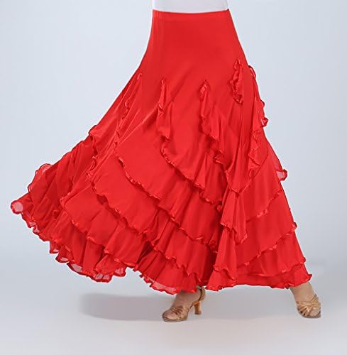 Flamenco de Flamenco Long Whitewed Fantasia de dança latina de dança barata barata