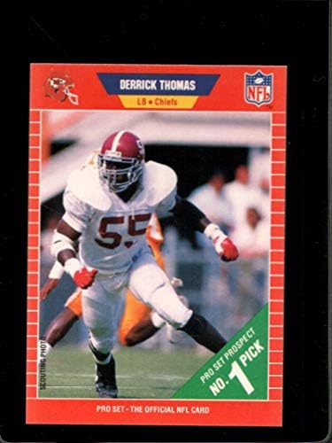 Futebol nfl 1989 Pro Conjunto 498 Derrick Thomas 498 NM RC Rookie Chiefs
