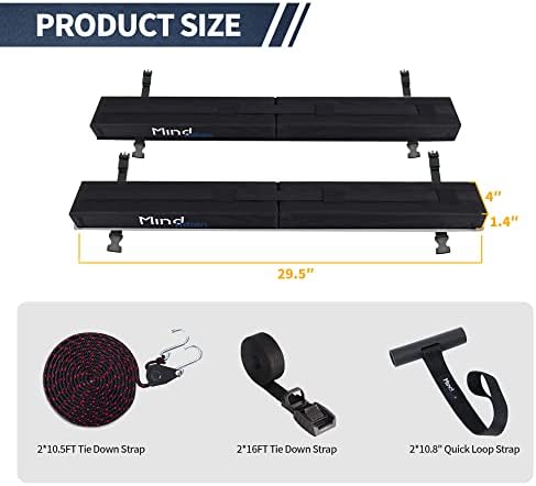 Rack de telhado macio do carro universal para caiaque/canoa/prancha de surf/sup/snowboard, o sistema de portador de rack