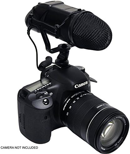 Microfone profissional digital NC para Canon EOS 7D com muff de vento de gato morto para sistemas de ponta de ponta