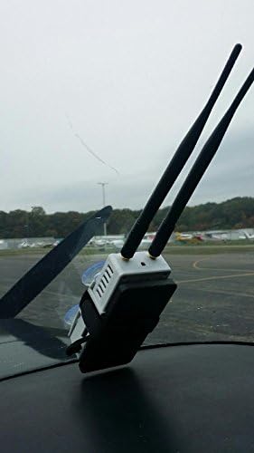 Stratux ADS -B Dual Band Receiver Aviação Clima e tráfego - GPS interno WAAS, AHRS, bateria, montagem de sucção, antenas,