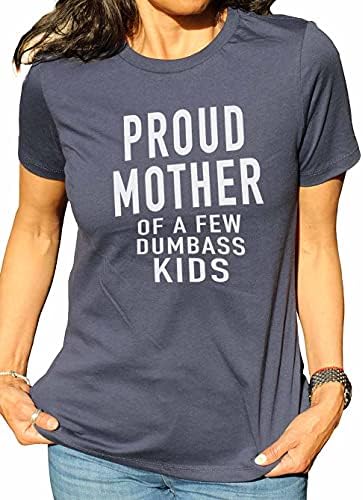 Ebollo feminino orgulhoso mãe de algumas camisas de crianças idiotas