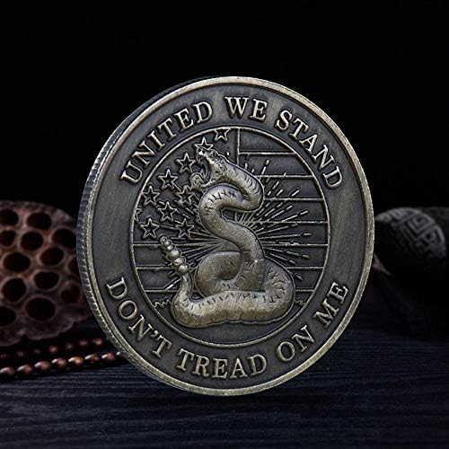 US LIBERTY BELL SUVENIR COINA Kennedy Snake Padrão Comemorativo Coin Collectibles United We Stand Bronze Bated Coin