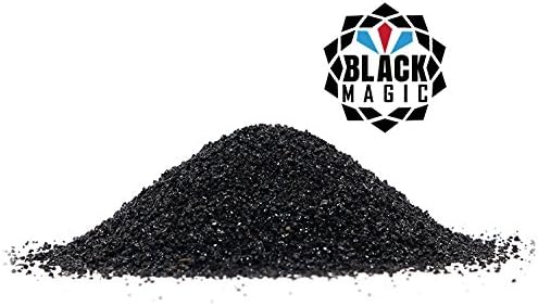 Black Magic Coal Slag Tamanho: 16-40 Médio para limpeza geral, perfil de profundidade moderada, 3-4 mil, resultados de explosão de