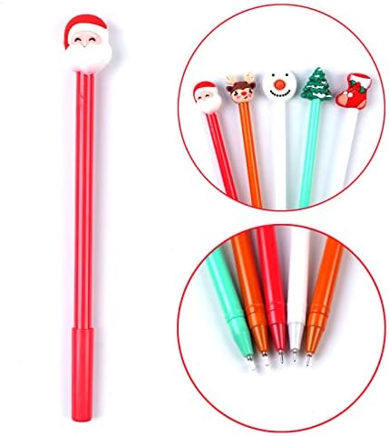 32 peças canetas de Natal Conjunto de canetas de canetas de caneta de caneta de caneta de Natal para canetas de novidade para
