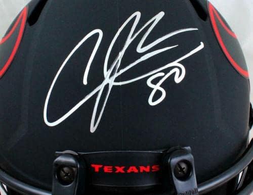 Andre Johnson autografou o Houston Texans f/s Eclipse Speed ​​Helmet -Jsa W Auth *Si - Capacetes NFL autografados