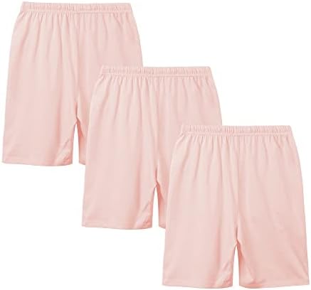 Kowlion Kids algodão shorts básicos de verão Puxe shorts para meninos e meninas esportes atléticos em casa 3-pack 3-12 anos