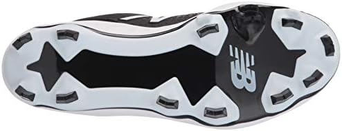 Balance de espuma fresca de New Balance 3000 V5 sapato de beisebol moldado, preto/branco, 10.5