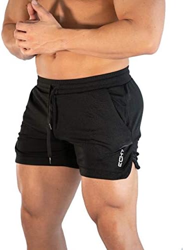Sandbank Men's 5 Gym Workout Short e Quick Dry Active Running Bodybuilding Shorts com bolsos