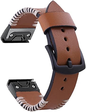 KFAA 20 26mm Sport Sport Leather Watch Band para Garmin Fenix ​​6x 6 Pro 5x 5 Plus 3 HR Forerunner 935 945 Easy Fit Raple Rellert