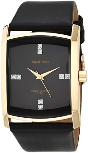 Relógio de cinta de couro de cristal de cristal de Armitron