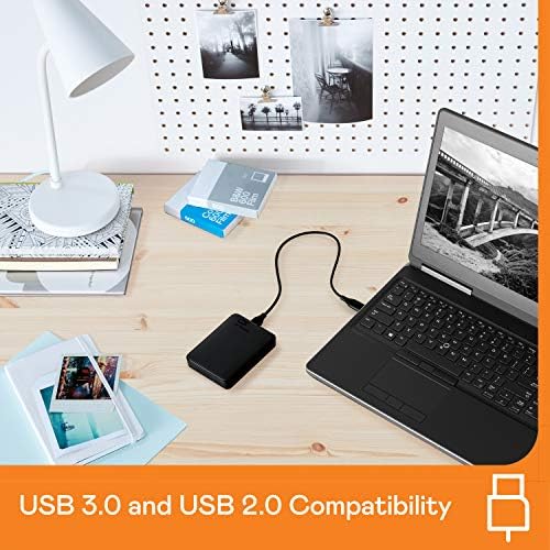 WD 6TB Elements Desktop Drive rígido HDD e 5TB Elementos portáteis disco rígido externo HDD, USB 3.0, compatível com