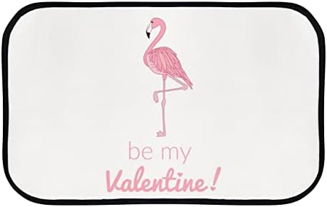 Vantaso Tapete de tapete de porta de banho macio é meu namorado rosa flamingo não deslizante tapetes de entrada para