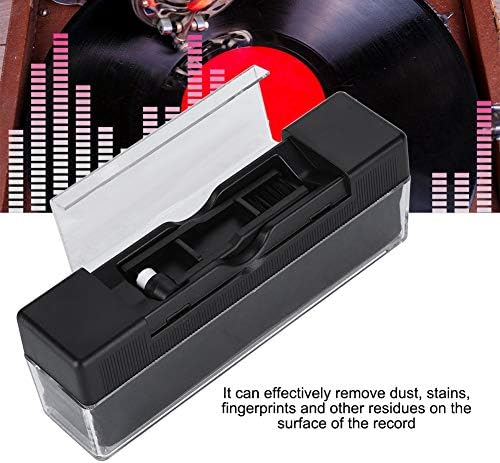 Brush de gravação, limpador de registro de áudio anti-estático, removedor de poeira de fibra de carbono para remover poeira Remover impressões digitais