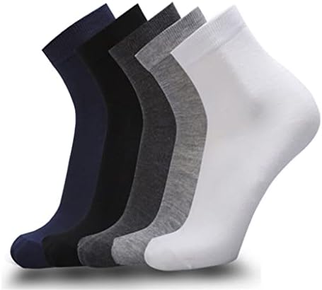 N/A 10 pares/meias de algodão masculinas de lotes Black Business Socks Breathable Autumn Winter for Male