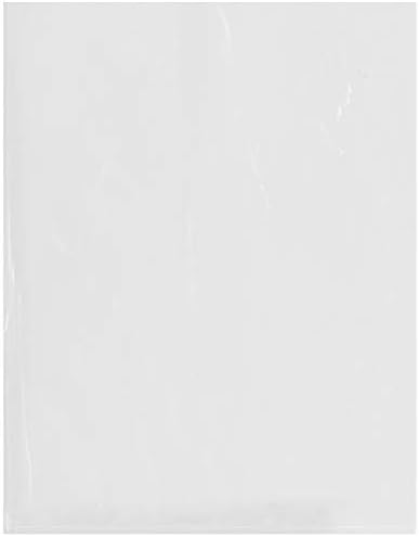Plymor Flat Open Clear Plastic Poly Sags, 3 mil, 14 x 18