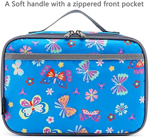 Flowfly Kids Lanch Box Isolle Soft Bag Mini Cooler de volta à escola Termal Meal Refet Kit para meninas, meninos, galáxia
