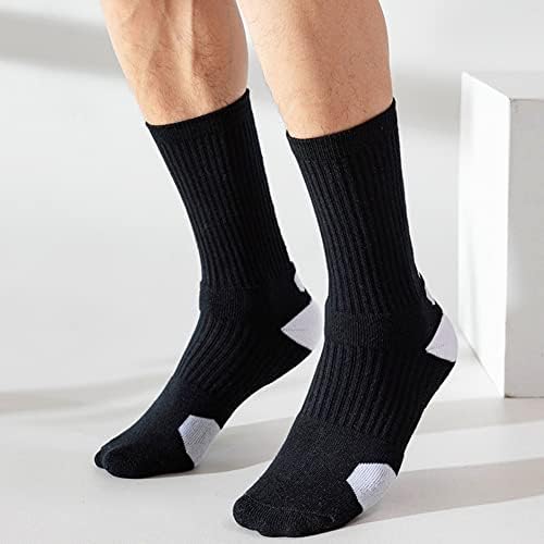 Yoyy 5pack masculino de performance masculino de meias esportivas meias de compressão de basquete para o treinamento