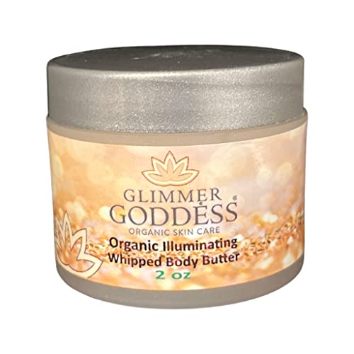 Glimmer Goddess Organic Shimmer Butters Butters Travel Tamanho 2 oz.