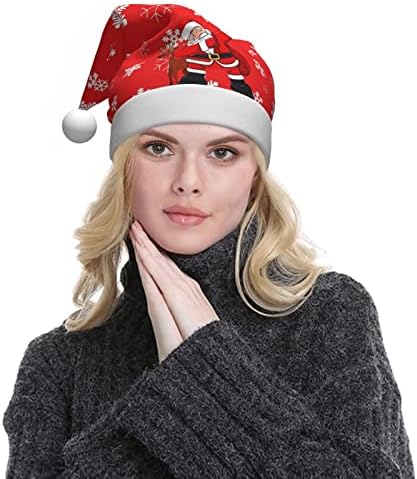 Tumzfhq Papai Noel Capinho para adultos, chapéu de Natal de férias, chapéu de Papai Noel Red Classic, abrete os chapéus