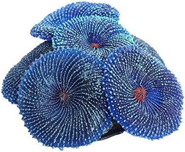 Planta de coral artificial de silicone para tanque de peixes, simulação vívida de coral mole ornamento tanque de peixes decoração