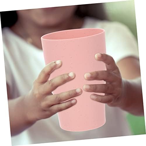 Doitool 5pcs trigo copo de palha infantil copos de água para crianças daruma plástico tumbler de água infantil xícaras de plástico copos