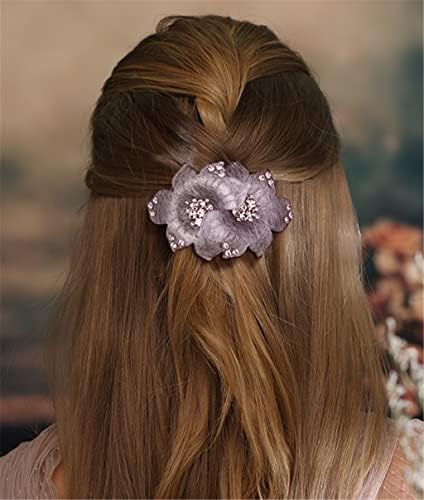 N/A Hairpin Rhinestone Clipe Chela de cabeceira de cabelo da mãe clipe de primavera de cabelos de estilo da mamãe