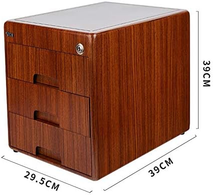 Caixa de depósito segura de cofres zzhbxg, gabinete de arquivo de mesa de segurança de madeira maciça de madeira de madeira maciça