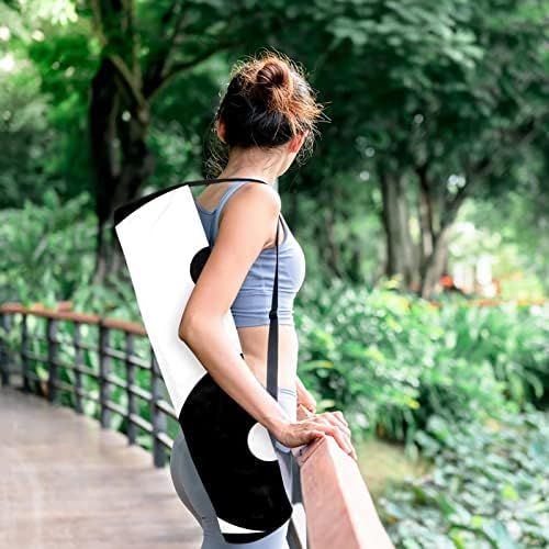 Yin Yang Trans Yoga Mat Bags Full-Zip Yoga Carry Bag for Mulher Men, Exercício portador de tapete de ioga com cinta