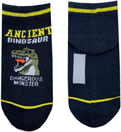 Meias de garotos Dinosaur Sock Sock Sock Kids Youth Cotton Socks 10 Par Pack