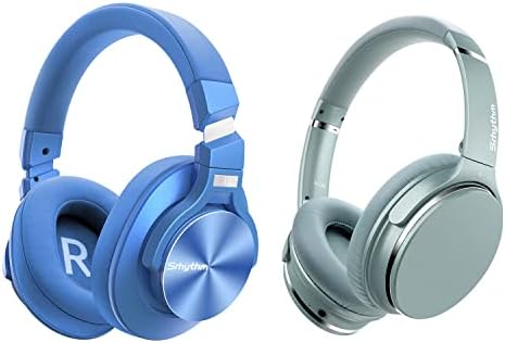 Srhythm NC25 Active Ruído cancelando fones de ouvido, pacote de fone de ouvido estéreo do ANC com NC75 Pro Bluetooth v5.0 sem fio, 40