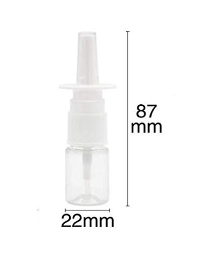 12pcs mini garrafas de spray nasal de plástico - 5ml portátil vazio reabastecido Sprayadores de névoa fina