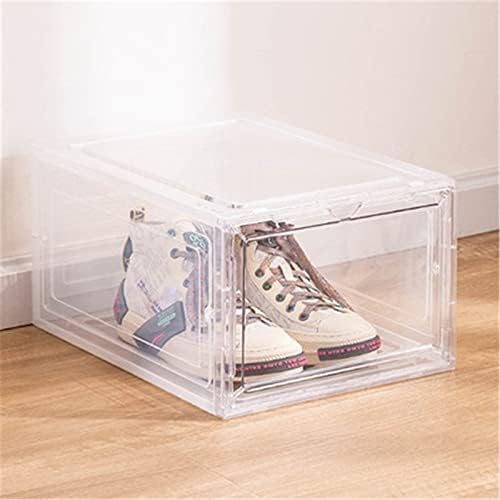 Depila empilhável caixas de armazenamento de calçados para armário caixas de armazenamento de sapatos de armário de organizadores