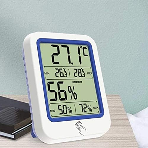 Houkai Temperatura Medidor de umidade seco Termômetro úmido Backlight Termômetro Higrômetro Sensor com tela LCD grande