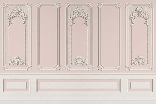 Baocicco 10x8ft Castle Castle Wall Texture Pedidos de textura para fotografia European Pink Princess Quarto Papel