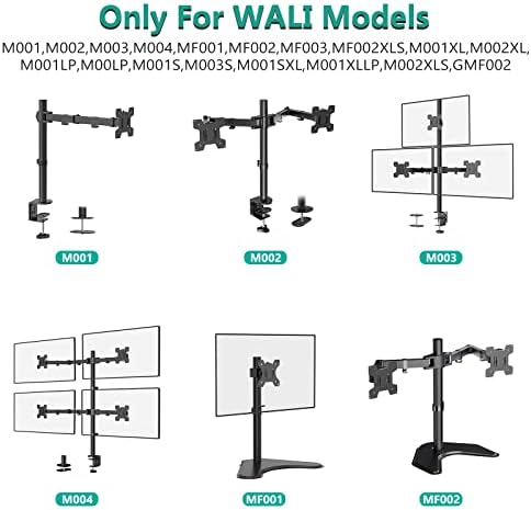 Placa de montagem Wali Vesa para Sistema de Montagem de Monitor de Wali, VESA 75 por 75 mm e 100 por 100 mm, preto