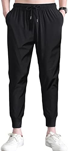 Calça de moletom masculina com bolsos de zíper calças atléticas Cargo Joggers calças casuais calças chino com bolsos