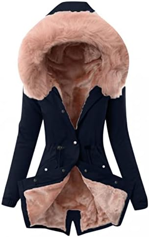 Casacos de inverno feminino, mulheres casacos de inverno plus size lã grossa de lã de pelúcia de pelúcia parka quente