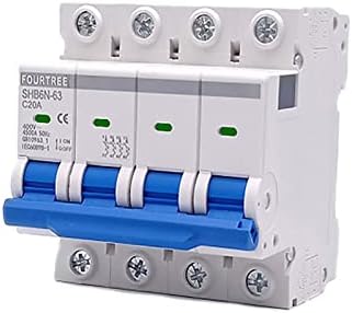 Ezzon Din Rail mini disjuntor 4 pólo 400V ~ Caixa de distribuição de ar -interruptor da casa Caixa de distribuição