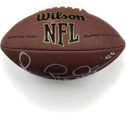 Michael Playmaker Irvin #88 Autograph Hof 2007 assinou o futebol da NFL JSA COA - bolas de futebol autografadas