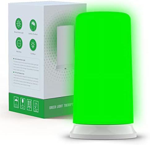 Dispositivo de lâmpada de terapia de luz verde, luta de blues de humor, melhorando o sono, relaxamento profundo, brilho e cor