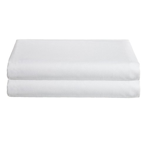 Babydoll Bedding Conjunto de 2 lençóis de algodão do quintal, branco, 27 x 39
