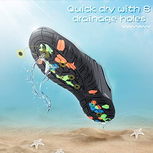 Sapatos de água de Simari Womens mens de praia de natação Aqua Sports Rápida de mergulho descalço rápido Surf Walking