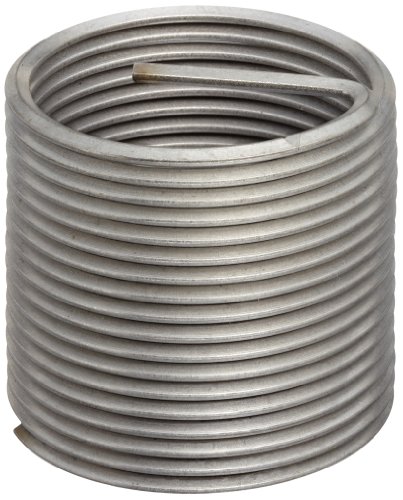 E-Z Lok inserções rosqueadas para metal 18-8 Aço inoxidável Inserir bobina de fio helicoidal 10-32 fios internos, 0,190 de comprimento, pacote de 10