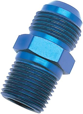 Russell/EDEL 660440 Alumínio anodizado azul -6an FLARE para adaptador reto de 1/4 de tubo
